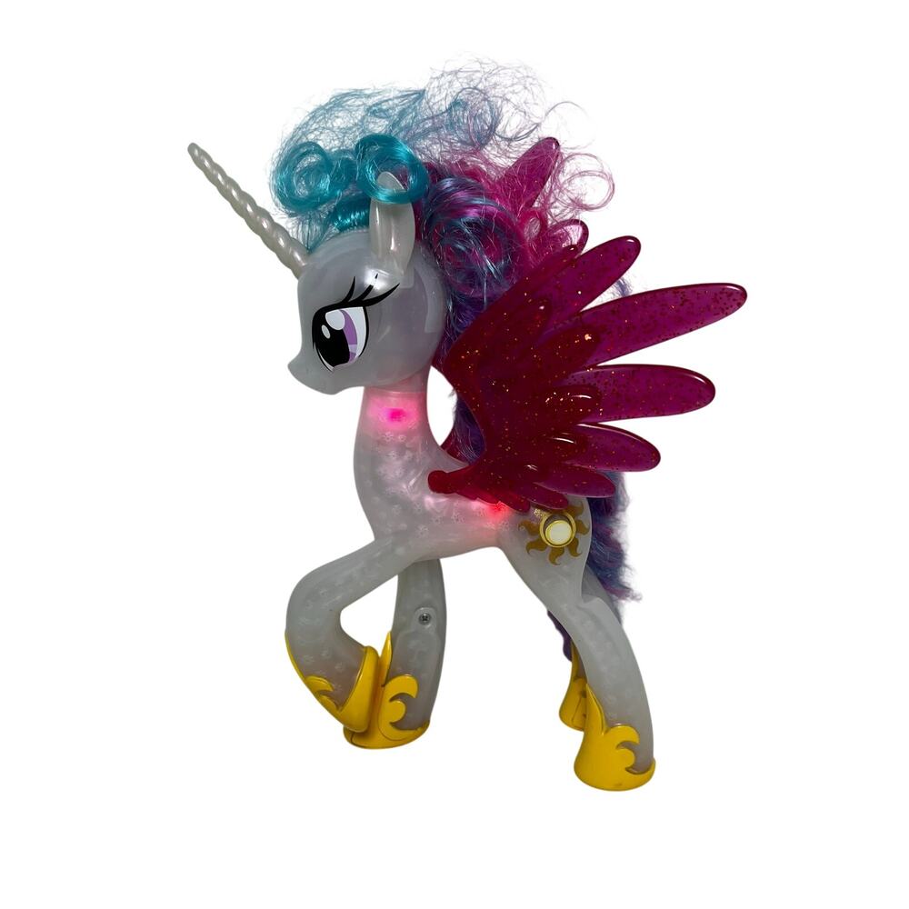 My Little Pony The Movie Princess Celestia Glitter and Glow Toy light up works